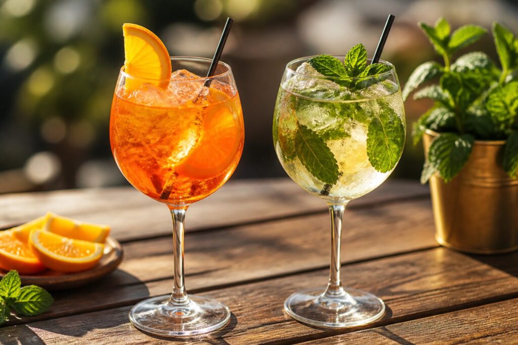 Getränke und Prosecco im Café Kuntz